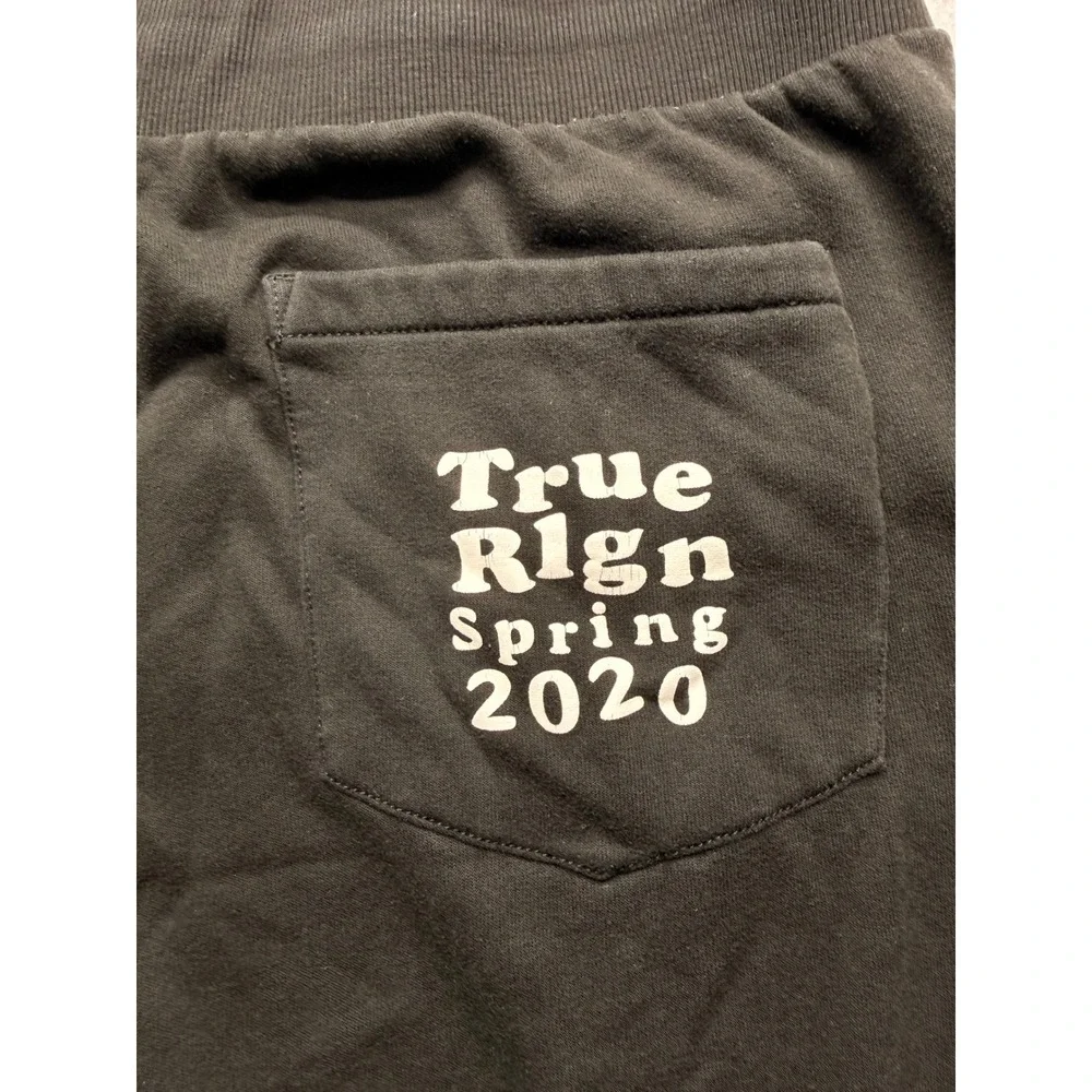 True Religion Mens XXL Black Love Is Universal Spring 2020 Jogger Sweatpants